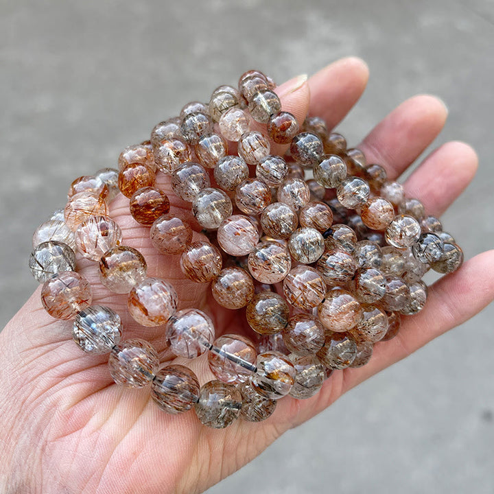 Buddha Stones天然スーパーセブンクリスタル ポジティブグロースブレスレット