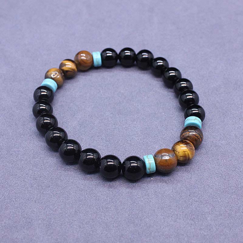 Buddha Stonesチベット黒オニキス平和Malaセット
