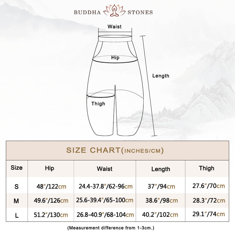 Buddha Stonesコットンリネンパンツハーレムパンツゆったり禅ヨガ太極拳レディースパンツ - image 3