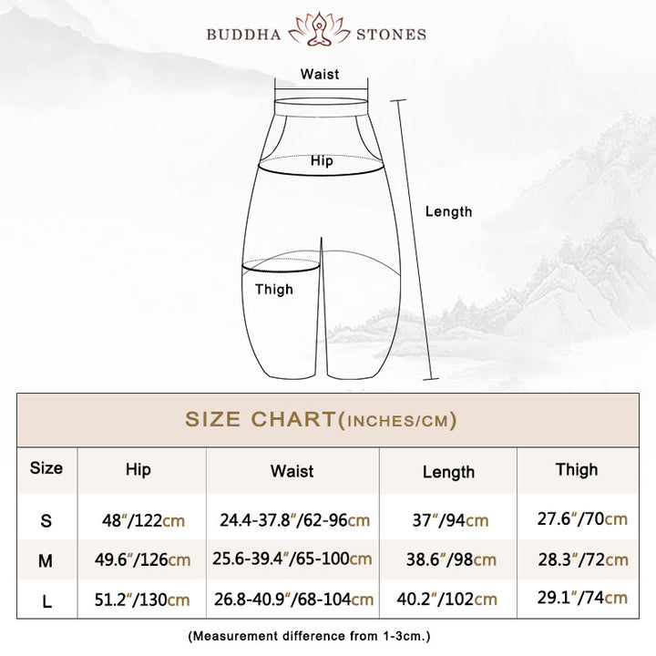 Buddha Stonesコットンリネンパンツハーレムパンツゆったり禅ヨガ太極拳レディースパンツ - image 3