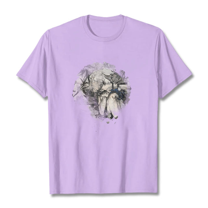Buddha Stones中国竹山亭 デザイン柄 Tシャツ - 梅 - 2XL - image 17