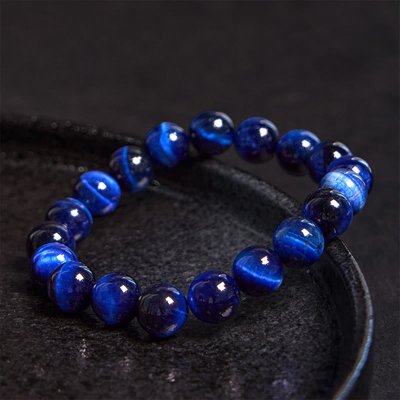 Buddha Stonesブルータイガーアイ守護ブレスレット - image 1