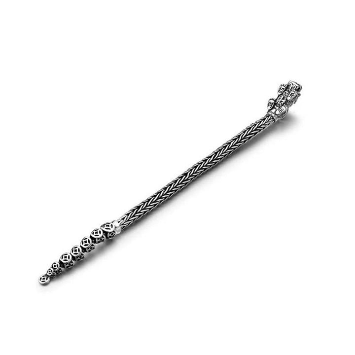 Buddha Stones925 スターリングシルバー 貔貅 銅貨 インゴット開運財運ブレスレットバングル