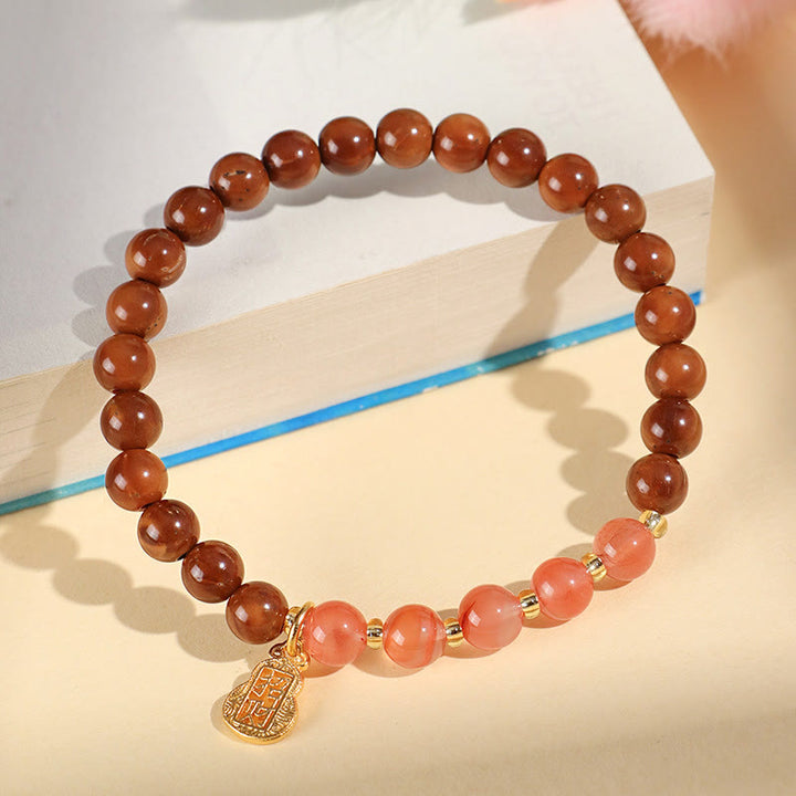 Buddha Stonesファントムシトリン ルチルクォーツ スーパーセブン クリスタル 自信と富を引き寄せるブレスレット