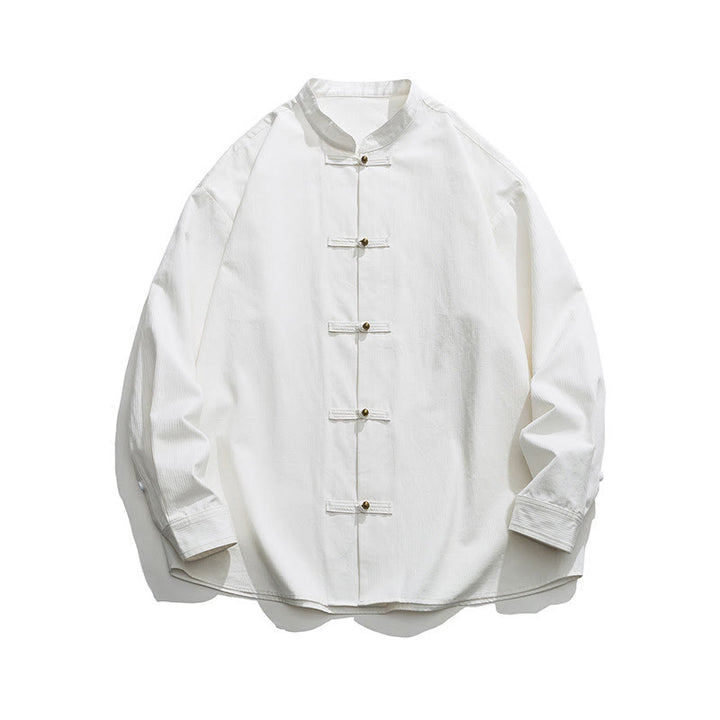 Buddha Stones無地 カエルボタン 唐装 コットン メンズ ジャケット シャツ  - image 21