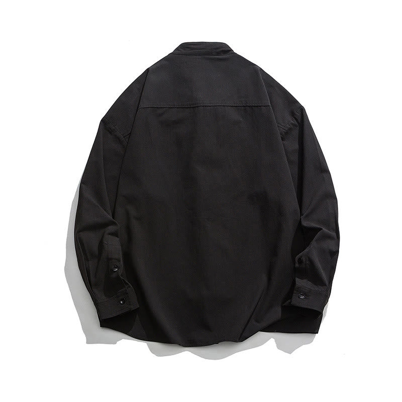 Buddha Stones無地 カエルボタン 唐装 コットン メンズ ジャケット シャツ  - image 9