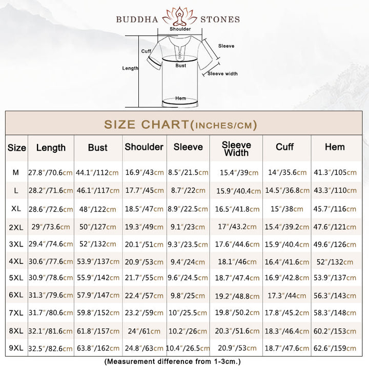 Buddha Stonesメンズ Tシャツ 無地 トップス 半袖 三つボタン Vカラー ソフトコットンシャツ - image 5