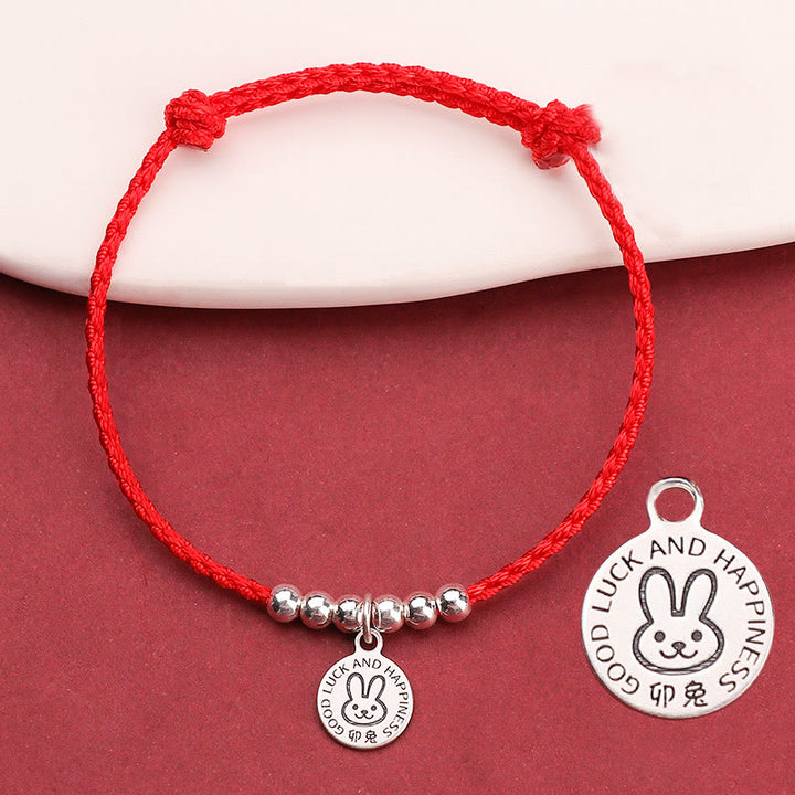Buddha Stones十二支 子供用赤紐999 スターリングシルバー守護ブレスレット