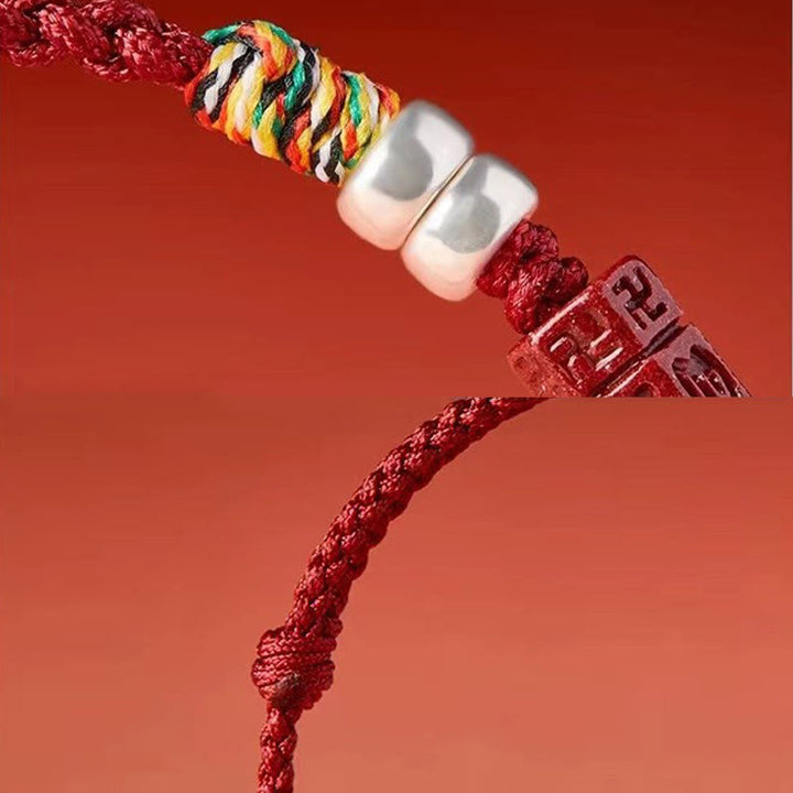 Buddha Stones925 スターリングシルバーオーム・マニ・パドメ・フム辰砂 祝福 子供 大人用ブレスレット - image 3