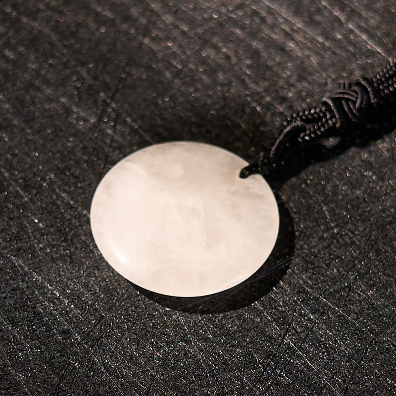 Buddha StonesOm Mani Padme Hum天然水晶各種 黒曜石 強さのネックレスペンダント