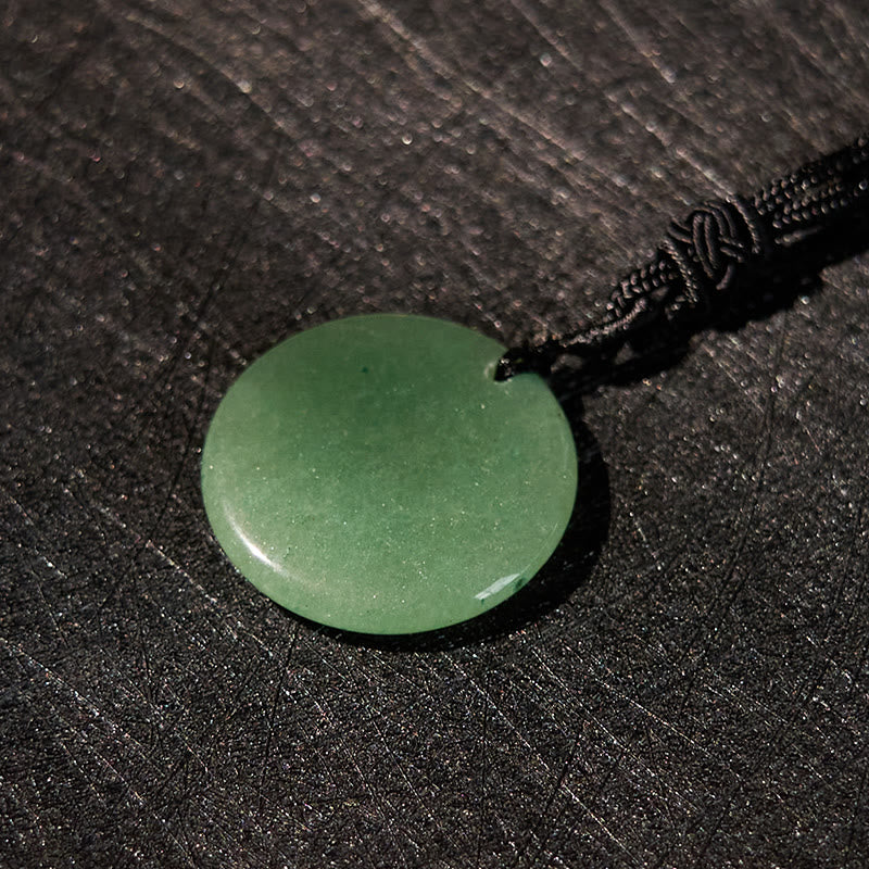 Buddha Stonesヴァジュラドルジェ サンスクリットパターン 天然各種クリスタル ブラックオブシディアン 成就ネックレスペンダント