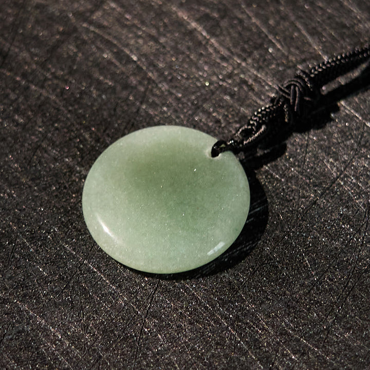 Buddha Stones卍 蓮華模様 天然水晶 黒曜石 浄化 ネックレス ペンダント