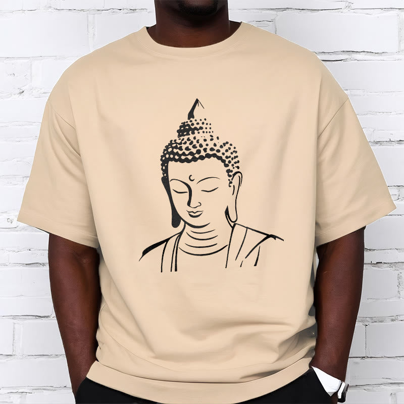 Buddha Stones仏頭柄 コットンTシャツ - image 8