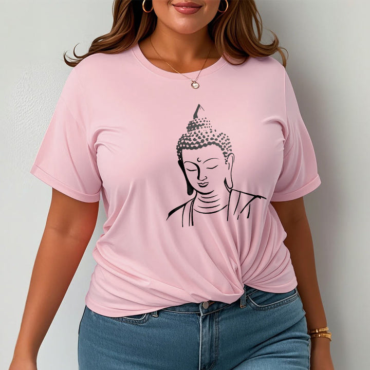 Buddha Stones仏頭柄 コットンTシャツ - image 20