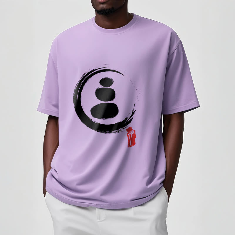 Buddha Stones禅サークル コットンTシャツ - image 16