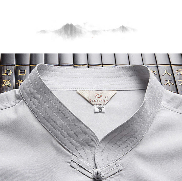 Buddha Stones中国の旧正月 刺繍 龍 カエルボタン 唐装 漢服 伝統制服 長袖 トップス パンツ 衣類 メンズセット