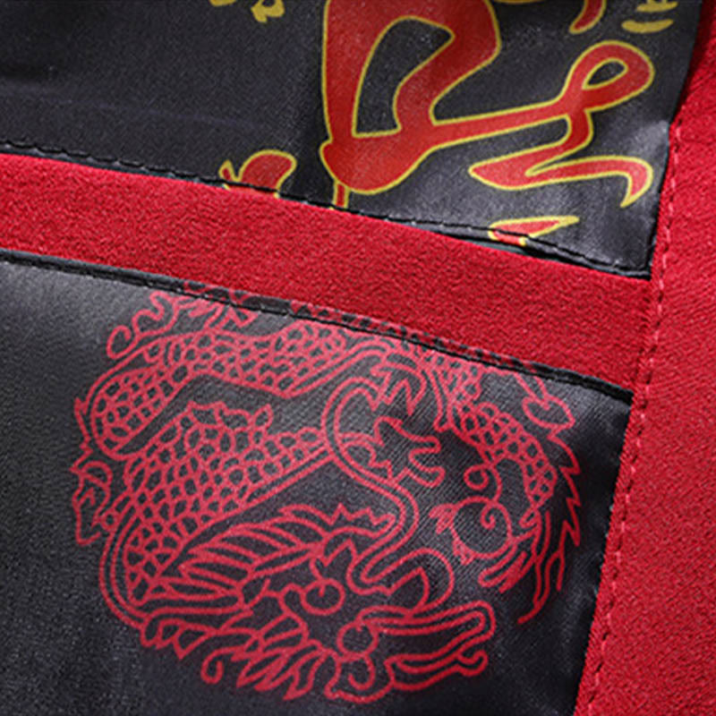 Buddha Stones中国の旧正月 刺繍 唐装 漢服 伝統制服 長袖 トップス パンツ 衣類 メンズセット