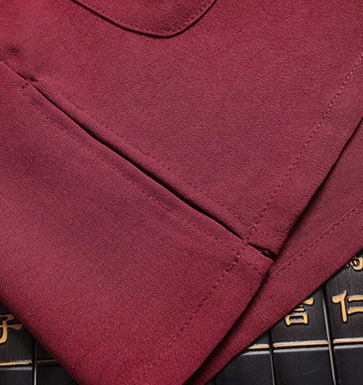 Buddha Stones中国の旧正月 刺繍 龍 カエルボタン 唐装 漢服 長袖 トップス パンツ 衣類 メンズ セット - image 6