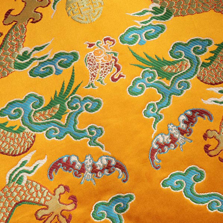 Buddha Stones、中国の旧正月、龍の刺繍、吉兆の雲、カエルボタンの唐装、メンズジャケット、シャツ - image 9