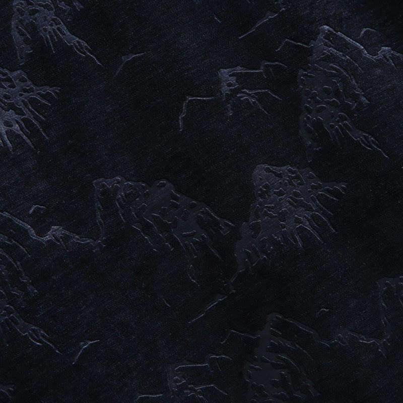 Buddha Stones、中国の旧正月風景プリント、手作りのカエルボタン唐装メンズジャケットシャツ、ポケット付き - image 11