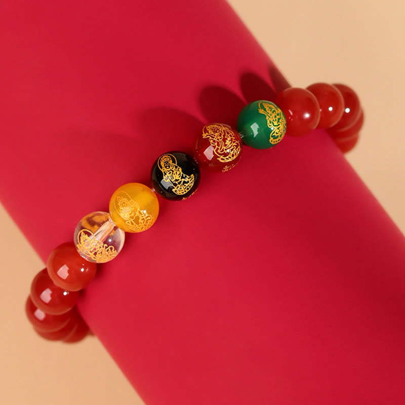 Buddha Stones ミックスストーン 瑪瑙 幸運 癒し ヒーリング パワーストーン ブレスレット - image 15