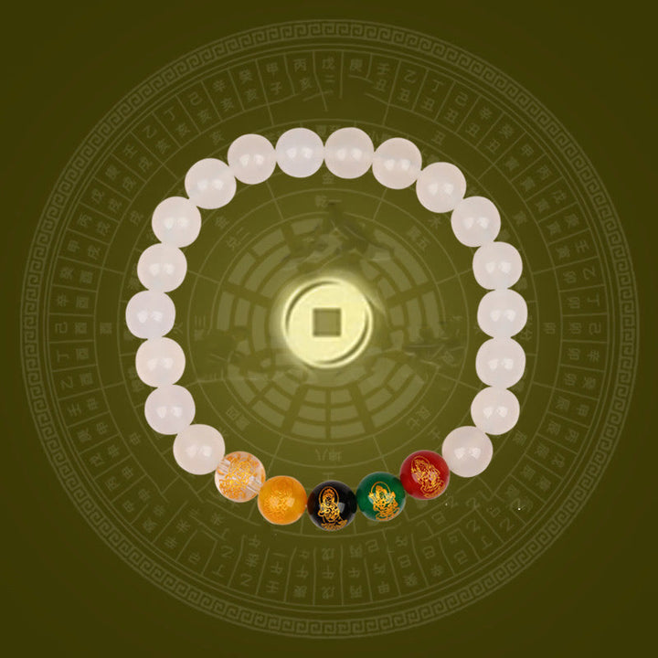 Buddha Stones ミックスストーン 瑪瑙 幸運 癒し ヒーリング パワーストーン ブレスレット