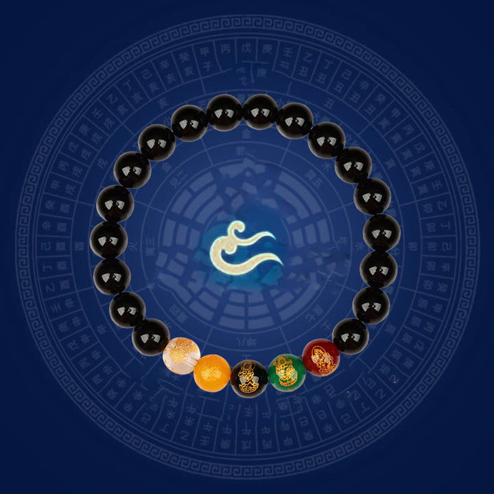 Buddha Stones ミックスストーン 瑪瑙 幸運 癒し ヒーリング パワーストーン ブレスレット