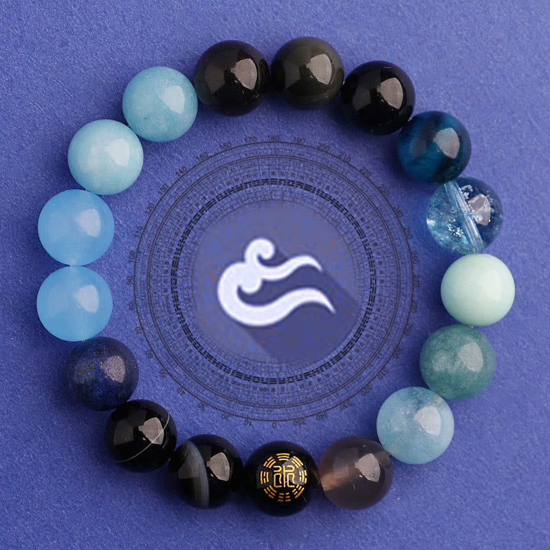 Buddha Stones 瑪瑙 運気バランス 癒し エネルギー 開運 ブレスレット