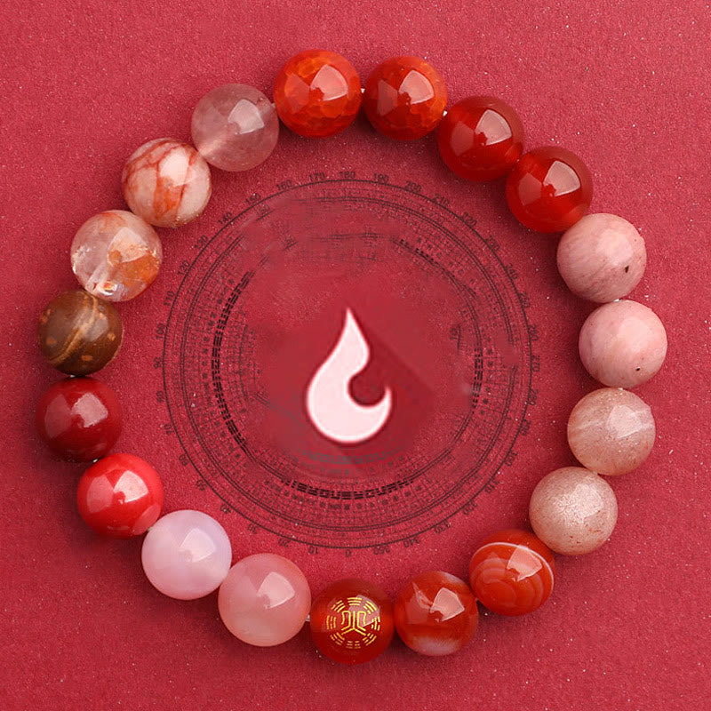 Buddha Stones 瑪瑙 運気バランス 癒し エネルギー 開運 ブレスレット