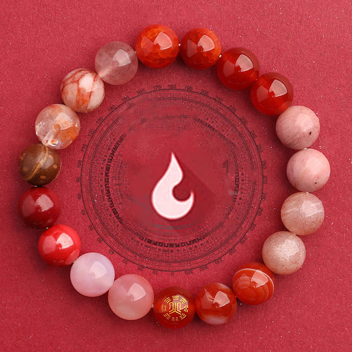 Buddha Stones 瑪瑙 運気バランス 癒し エネルギー 開運 ブレスレット