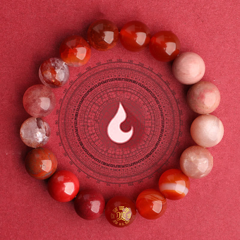 Buddha Stones 瑪瑙 運気バランス 癒し エネルギー 開運 ブレスレット