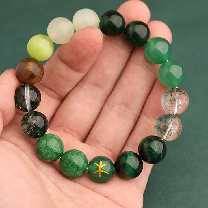 Buddha Stones 瑪瑙 運気バランス 癒し エネルギー 開運 ブレスレット
