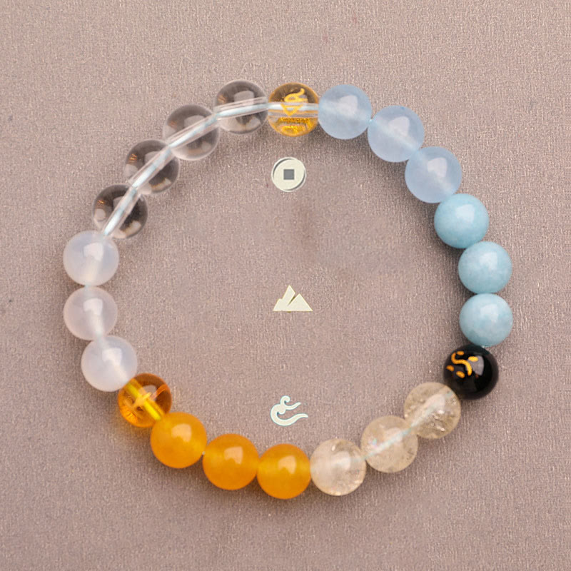 Buddha Stones 太陽石 瑪瑙 ブラックオニキス 知恵 守護 開運 パワーストーン ブレスレット