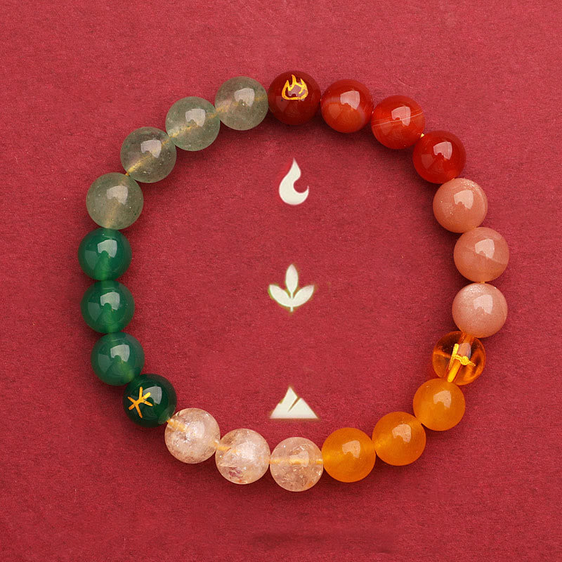 Buddha Stones 太陽石 瑪瑙 ブラックオニキス 知恵 守護 開運 パワーストーン ブレスレット