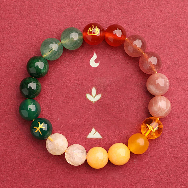 Buddha Stones 太陽石 瑪瑙 ブラックオニキス 知恵 守護 開運 パワーストーン ブレスレット