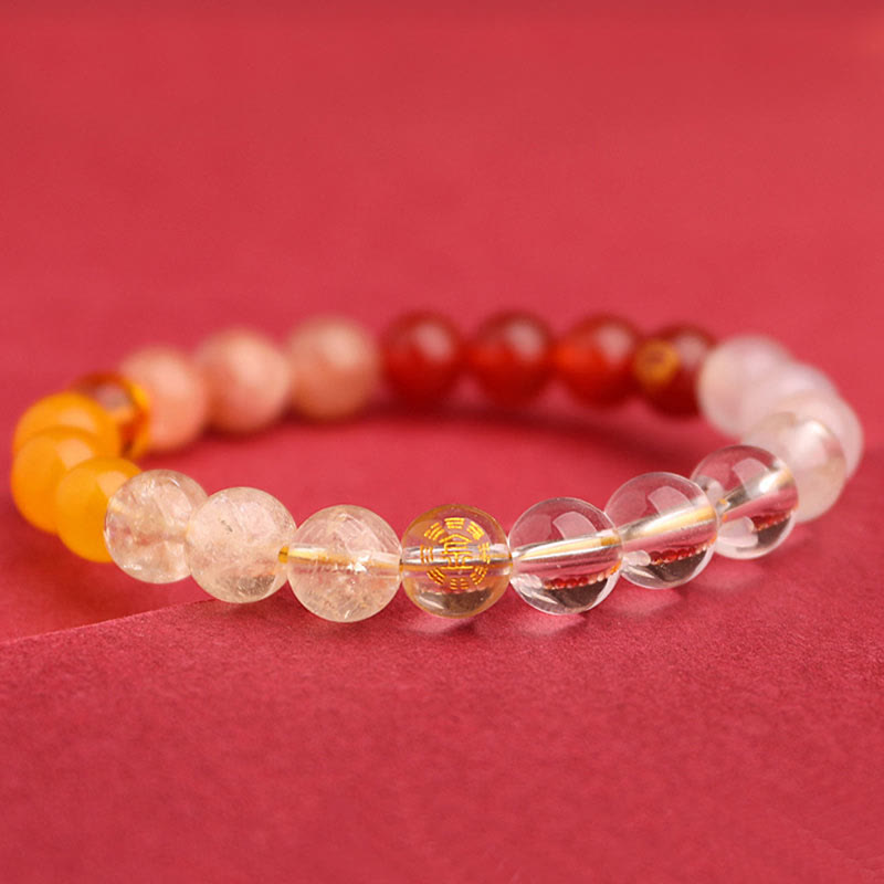 Buddha Stones 太陽石 瑪瑙 ブラックオニキス 知恵 守護 開運 パワーストーン ブレスレット