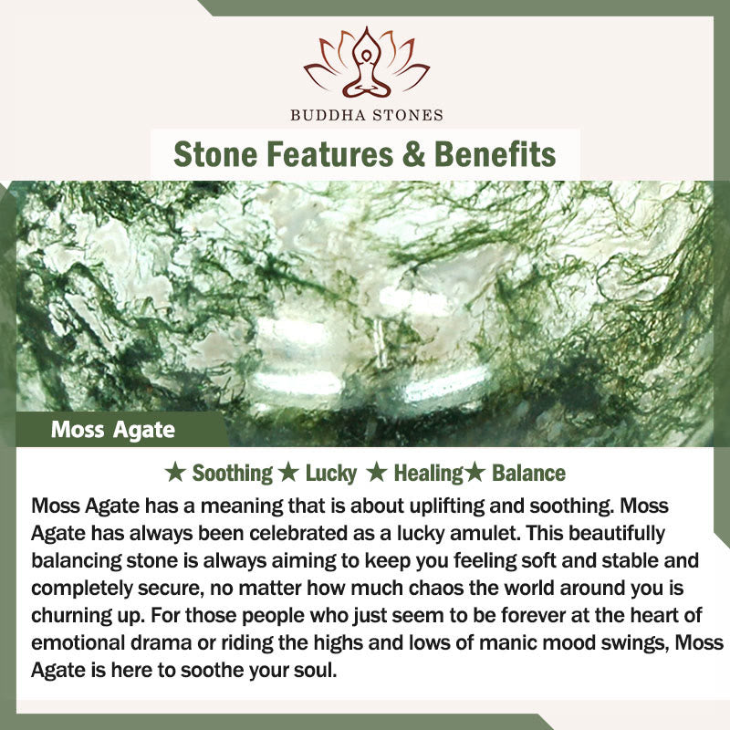 Buddha Stones ストロベリークォーツ モスアゲート グリーンファントム 幸運 癒し 恋愛運 ブレスレット - image 8