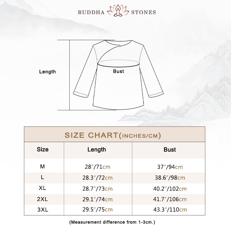 Buddha Stones2点セット シンプルデザイン ホワイトトップパンツ 瞑想 ヨガ 禅 太極拳 コットンリネン 衣類 レディース セット - image 5