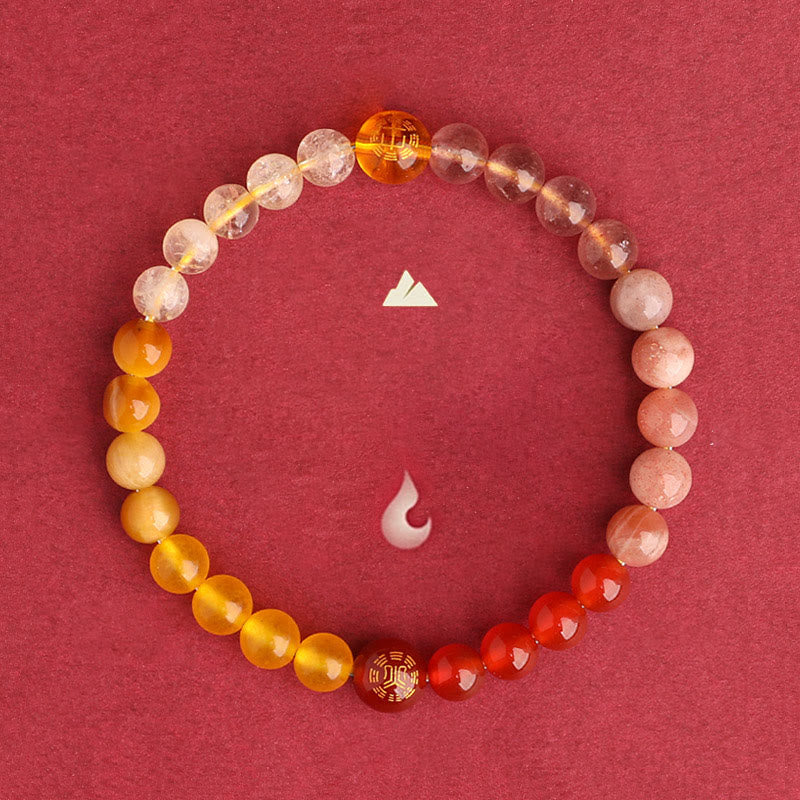 Buddha Stones ブラックオニキス グリーンカルセドニー アクアマリン 開運 知恵 癒し ブレスレット