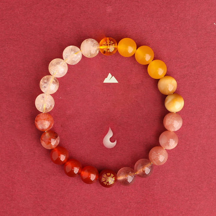 Buddha Stones ブラックオニキス グリーンカルセドニー アクアマリン 開運 知恵 癒し ブレスレット