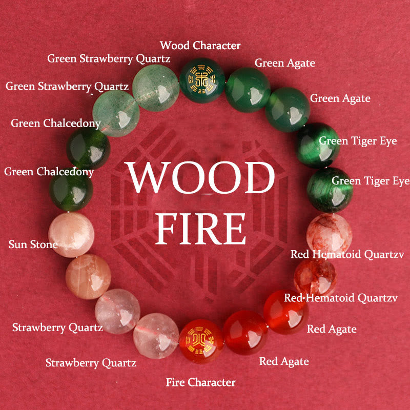 Buddha Stones ブラックオニキス グリーンカルセドニー アクアマリン 開運 知恵 癒し ブレスレット - 薪焚き火台（手首周り：14～16cm） - 10mm - image 49