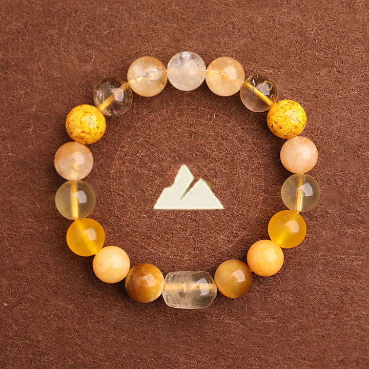 Buddha Stones ストロベリークォーツ モスアゲート グリーンファントム 幸運 癒し 恋愛運 ブレスレット - image 36