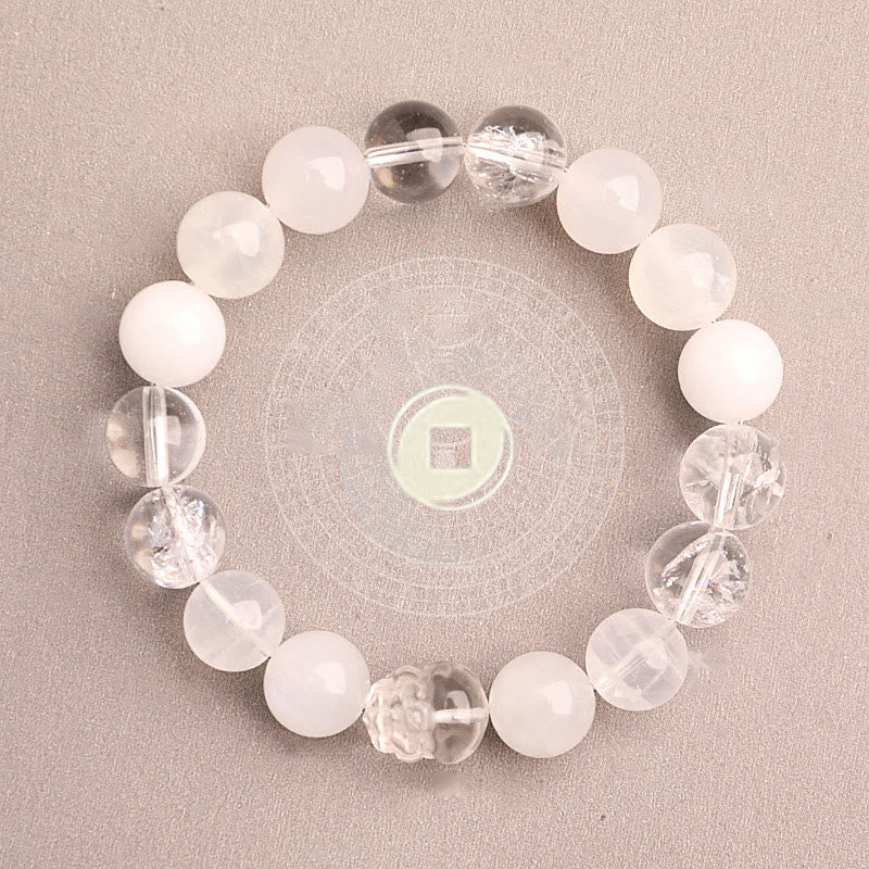 Buddha Stones ストロベリークォーツ モスアゲート グリーンファントム 幸運 癒し 恋愛運 ブレスレット - image 40