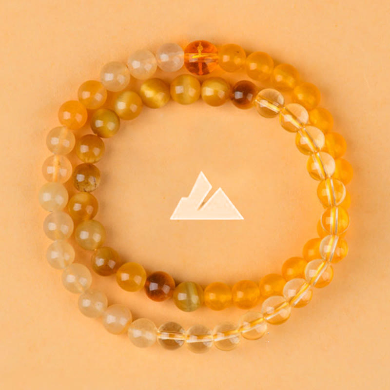 Buddha Stones 玉髄 白水晶 白瑪瑙 開運 幸運 癒し パワーストーン ブレスレット - image 32