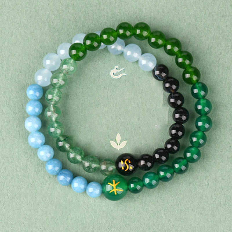 Buddha Stones パール 黒オニキス 白水晶 白瑪瑙 清浄 優雅 エレガント ブレスレット