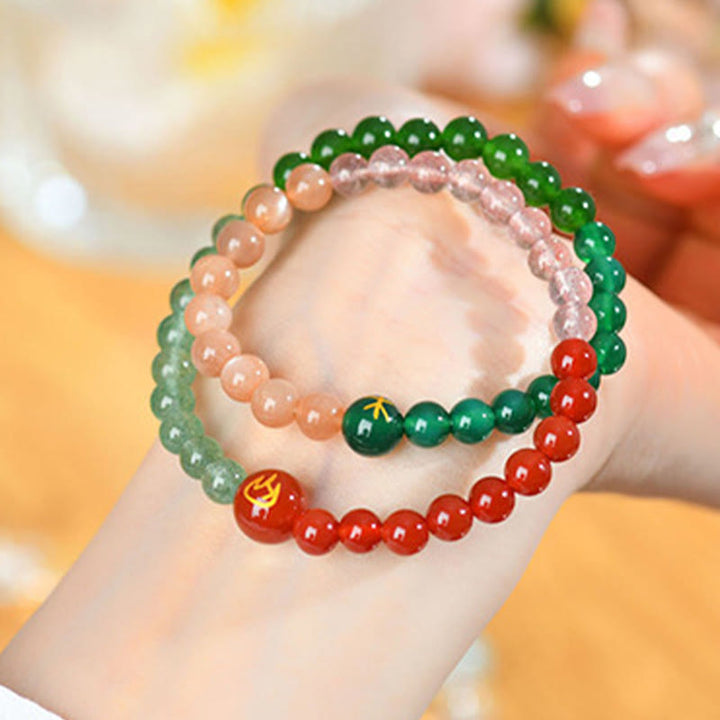 Buddha Stones パール 黒オニキス 白水晶 白瑪瑙 清浄 優雅 エレガント ブレスレット - image 14