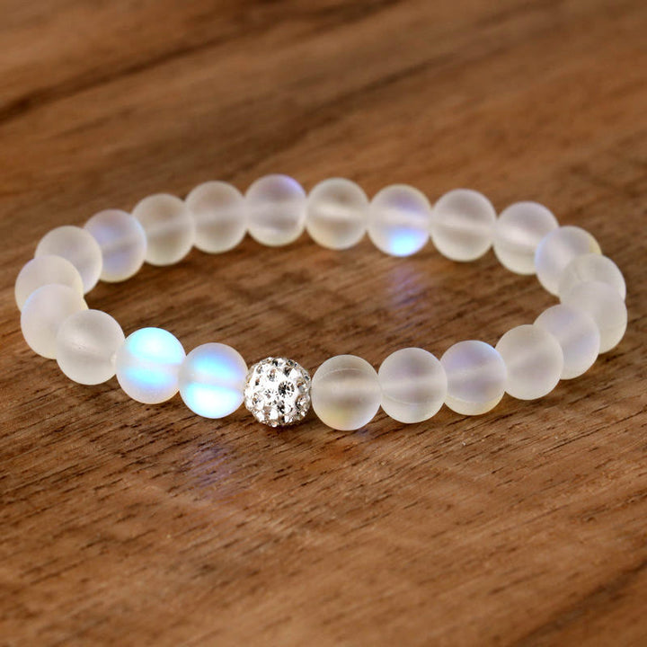Buddha Stonesグリッターストーンジルコンヒーリングブレスレット