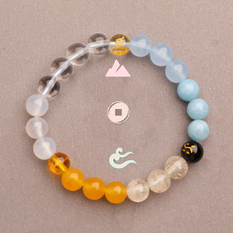 Buddha Stones グリーンストロベリークォーツ 太陽石 金運 幸運 幸福 開運 ブレスレット