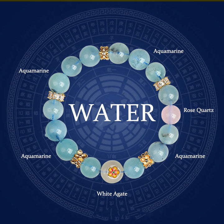 Buddha Stones グリーンファントム ルチルクォーツ グリーングレープ瑪瑙 マラカイト 開運 幸運 ブレスレット - 水（手首周り：14～16cm） - image 12