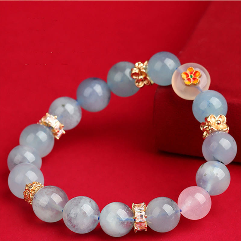 Buddha Stones グリーンファントム ルチルクォーツ グリーングレープ瑪瑙 マラカイト 開運 幸運 ブレスレット - image 14